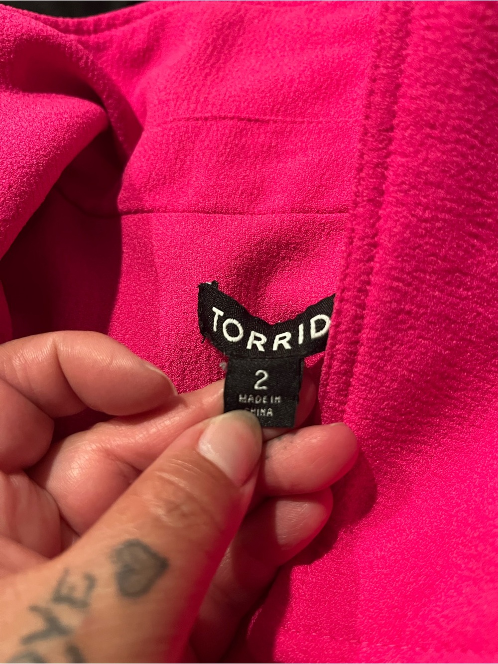 Torrid Vibrant Pink Blouse